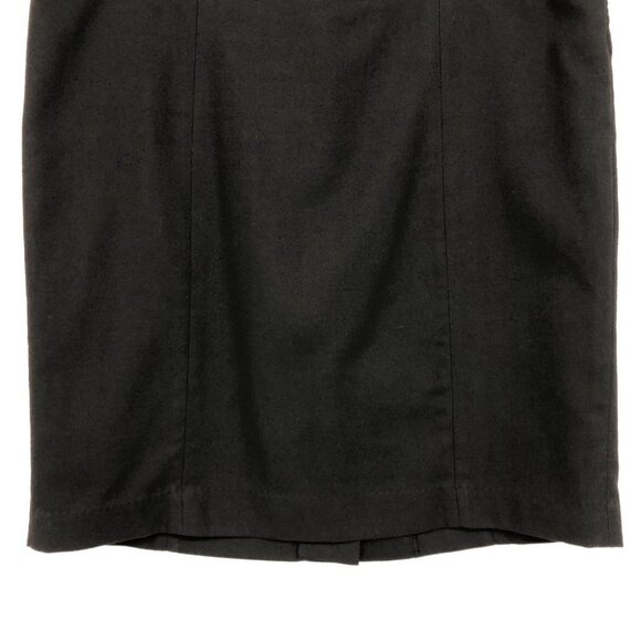 Romy Black Structured knee length Pencil skirt pleated Medium (8-12) - Picture 9 of 14